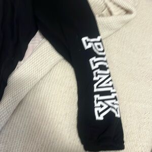 PINK cuffed outline sweats